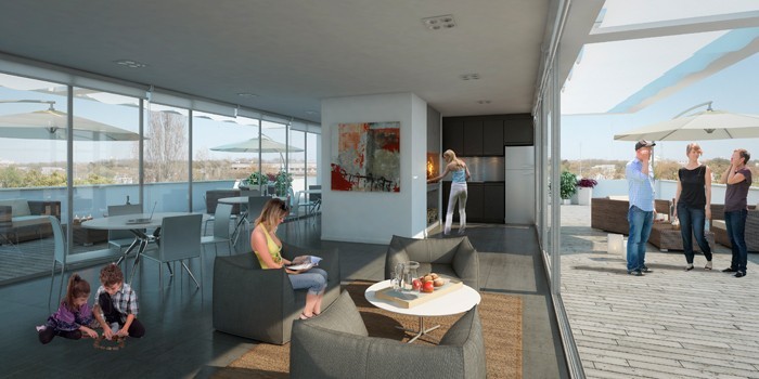 Amplo y luminoso apartamento con patio y Parrillero en Tres Cruces